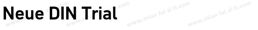 Neue DIN Trial字体转换